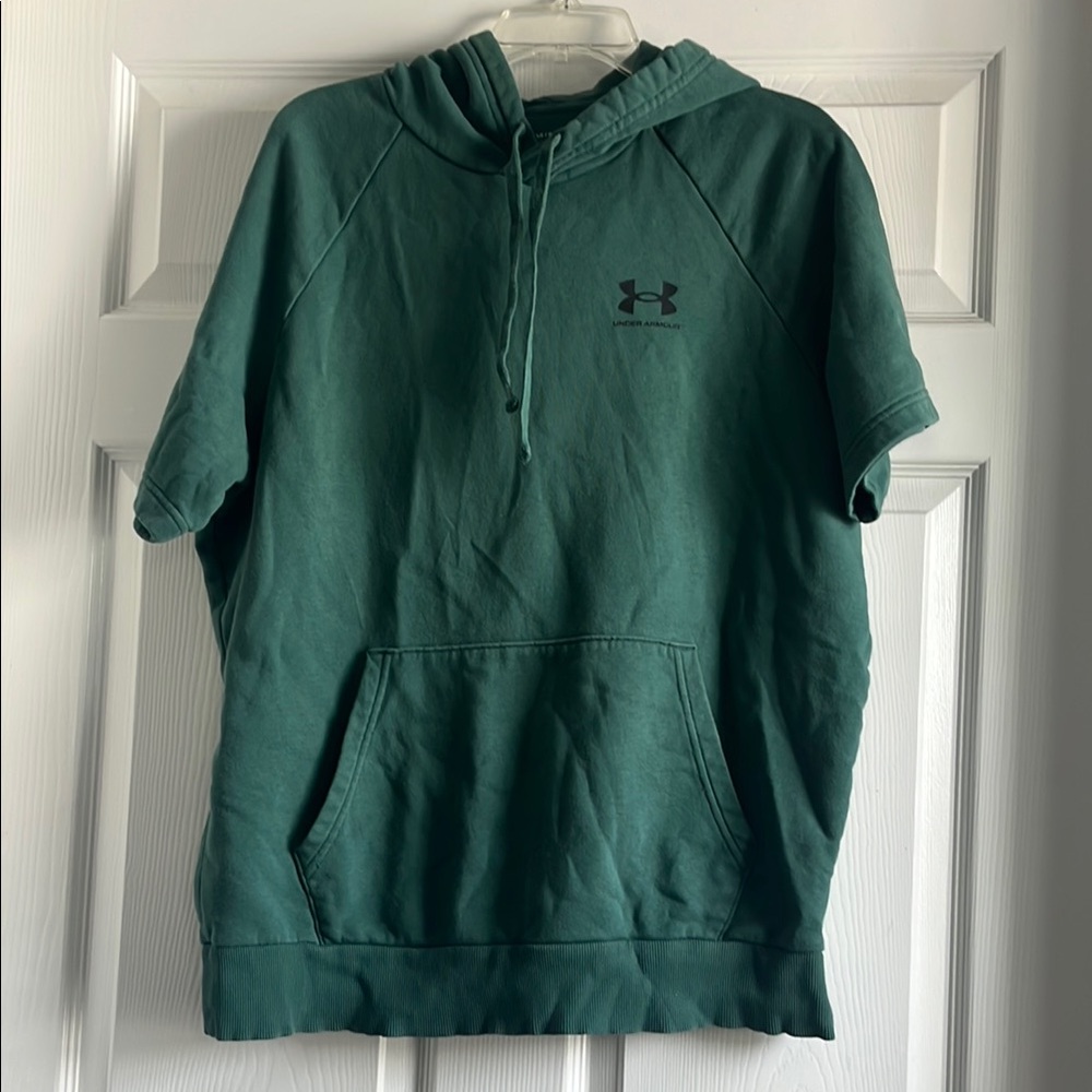 Under Armour Green Short Sleeve Hoodie